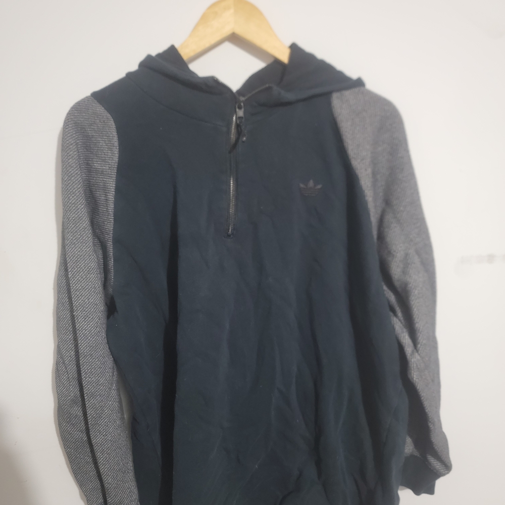 Adidas Black Jacket with Blue Accents